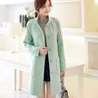 Stand-collar Button Coat