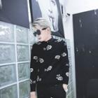 Print Velvet Long-sleeve Knit Top