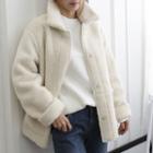 Snap-button Sherpa-fleece Jacket