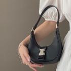 Buckled Shoulder Bag Black - One Size