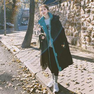 Two-tone Long Padded Coat