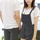 Couple Matching Short-sleeve T-shirt / Shorts / Jumper Dress
