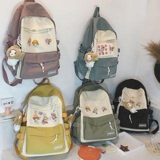 Mesh Panel Two-tone Backpack