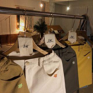 Flower Printed Loose-fit Shorts