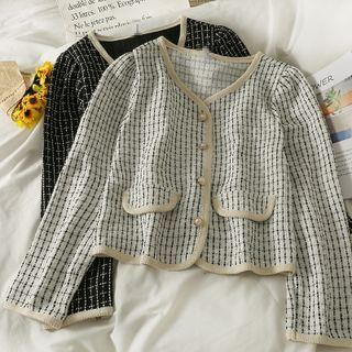Lightweight Tweed Shirt Jacket