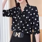 Dotted Blouse / Shorts / Set