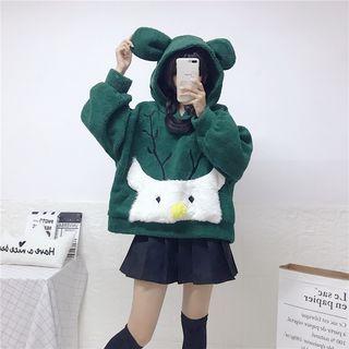 Animal Hoodie Green - One Size