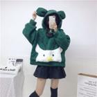 Animal Hoodie Green - One Size
