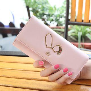 Ear-accent Long Wallet