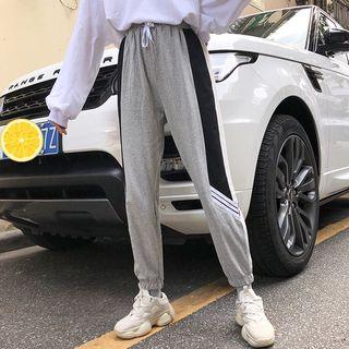 Color Block Cuffed Jogger Pants