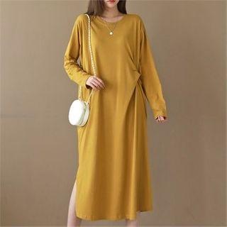 Knotted Long T-shirt Dress