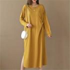 Knotted Long T-shirt Dress
