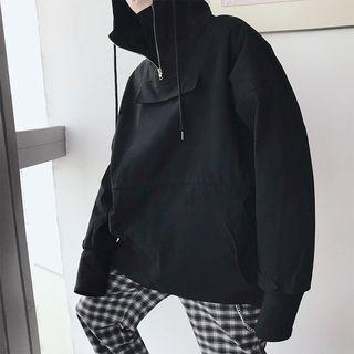 Stand Collar Half-zip Hoodie
