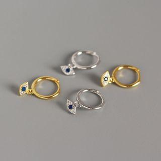 925 Sterling Silver Evil Eye Drop Earring