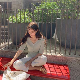 Summer Rib-knit Cardigan