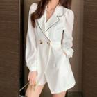 Set: Contrast Trim Blazer + Shorts