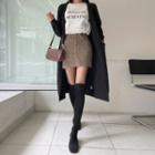 Raglan Open-front Long Cardigan