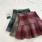 Plaid Slim-fit Skirt