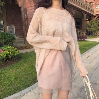 Strappy Dress / Sheer Sweater