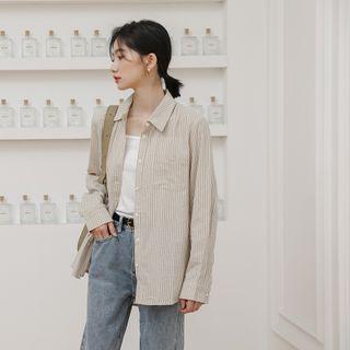 Striped Shirt Almond - One Size