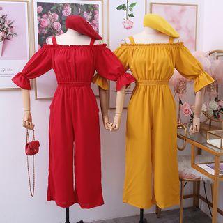 Off Shoulder Vest Rompers