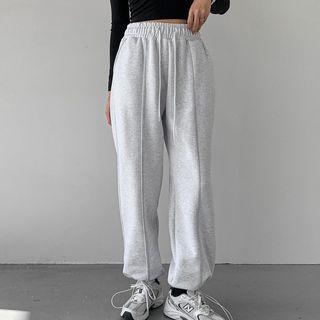 Drawstring Pintuck Stitched Pants