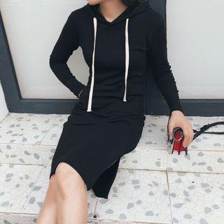 Hood Midi Sheath Dress