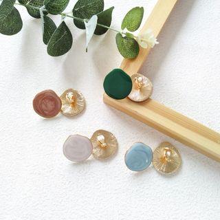 Irregular Alloy Disc Earring