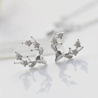 Reindeer Sterling Silver Earrings