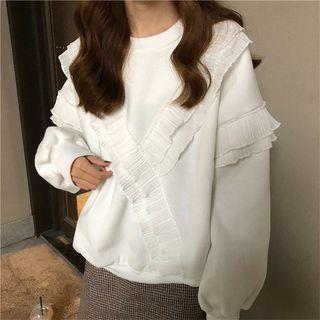 Ruffle Accent Pullover
