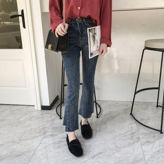 Bow Detail Square-toe Loafers