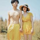 Couple Matching Dotted Bikini Set / Cover-up / Swim Shorts / Set