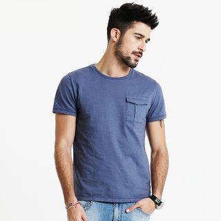 Plain Pocketed Short Sleeve T-shirt