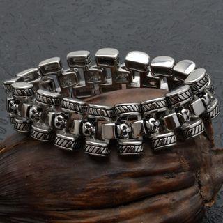 Stainless Steel Skull Bracelet
