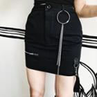 Zip Detail Mini Skirt