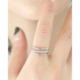 Rhinestone Tiered Rings