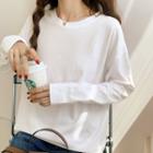 Long-sleeve Cuffed T-shirt