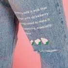 Strawberry Milk Lettering Distressed Tapered Jeans