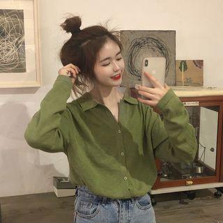 Light Cardigan Green - One Size