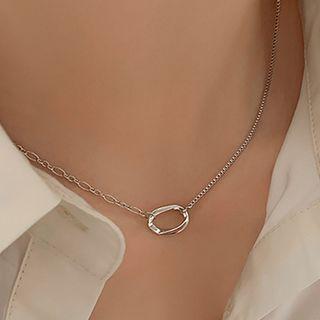 Asymmetrical Pendant Alloy Necklace