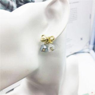 Rhinestone Bell Drop Earring / Clip-on Earring