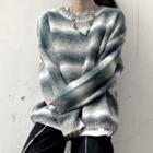 Gradient Sweater Gray & White - One Size