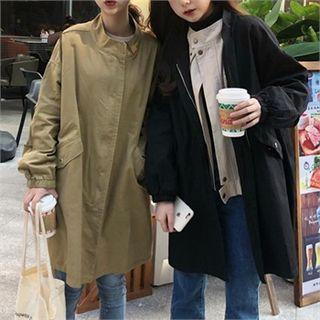 Zip-up Loose-fit Safari Jacket