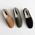 Square-toe Moccasin Loafers
