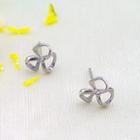 Leaf Sterling Silver Earring 1 Pair - 925 Silver - Silver - One Size
