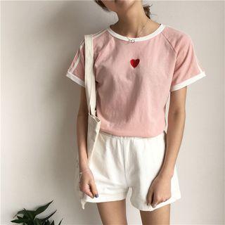 Plain Denim Loose-fit Shorts