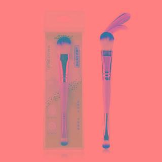 Dual Head Wooden Handle Foundation Brush