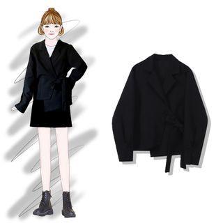 Sashed Blazer Black - One Size
