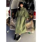 Over-fit Military Parka Khaki - One Size