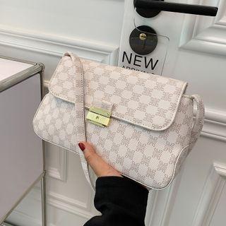 Pattern Flap Shoulder Bag
